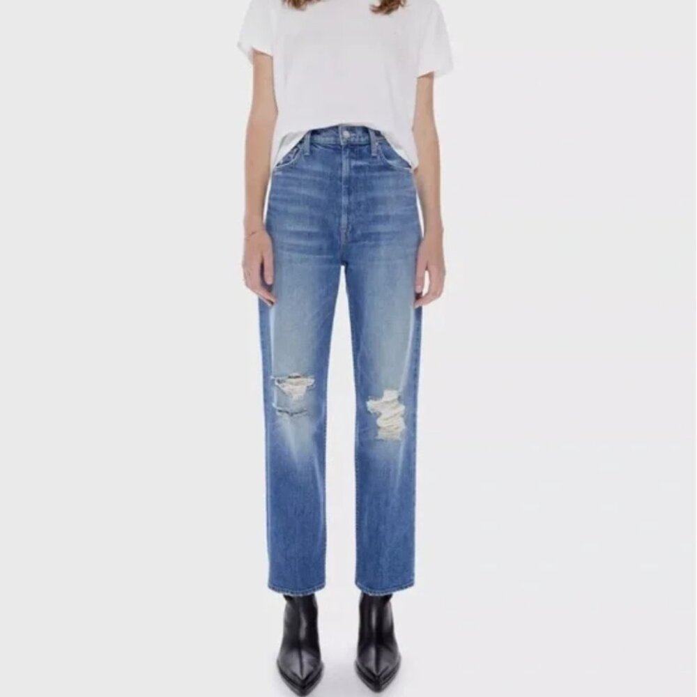 MOTHER SUPERIOR High Waisted Study Hover Denim Jeans Size 27